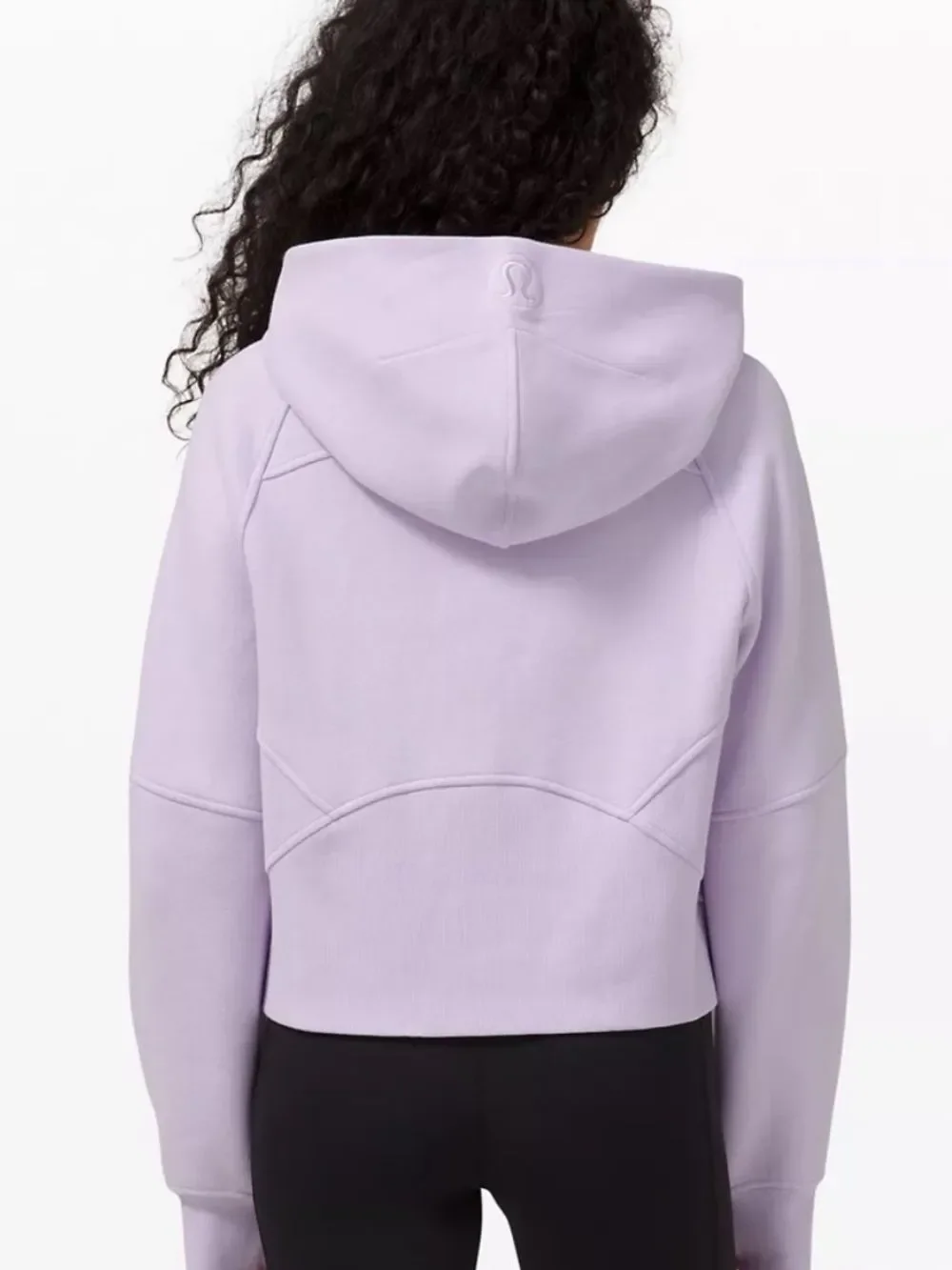 Lululemon Scuba Oversized 1/2 Zip Crop Hoodie Lavendar Dew Womens XS/S